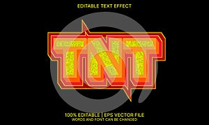 Tnt text effect wrapped red color
