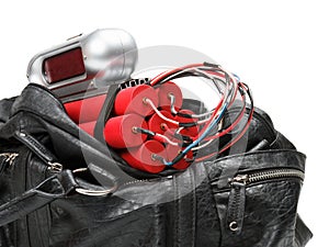 Tnt time bomb in bag