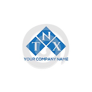 TNX letter logo design on WHITE background. TNX creative initials letter logo concept.