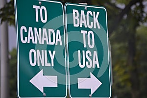 To Canada and to USA