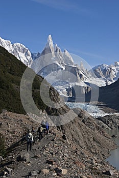 To Cerro Torre glacier, Patagonia, Argentina