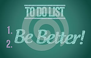 To do list be better concept illustration design