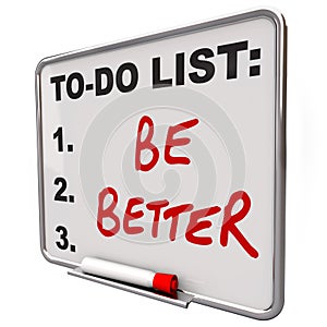 To-Do List Be Better Words Dry Erase Board photo