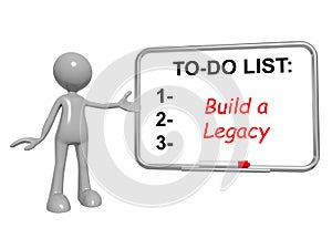 To do list build a legacy on board