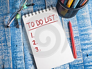 To Do List, Business Schedule Motivational Words Quotes Concept