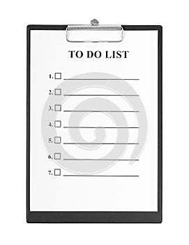 To Do List and Clipboard