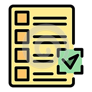 To do list icon vector flat