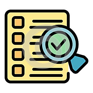 To do list icon vector flat