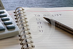 To do list, plan and organize