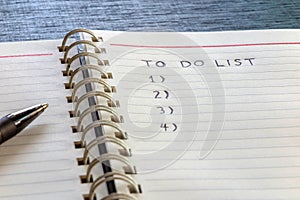 To do list, plan and organize