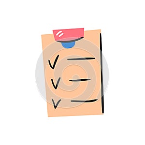 To do list or planning icon concept. All tasks are completed