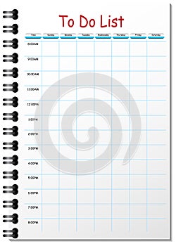 To Do List Timetable