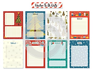 To do lists cartoon christmas  templates.