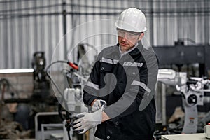 To ensure efficient operation, male technician is required to wear gloves. For both preventative and corrective maintenance on