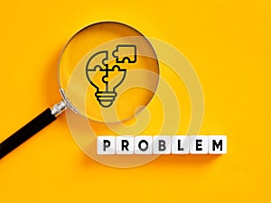 To find a solution to a problem. Problem solving and creative idea. Education and business concept