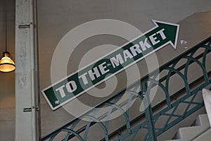 To the Market Sign