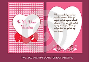 To my dear valentine