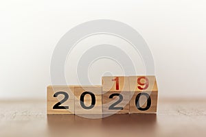 2019 to 2020. New year concept