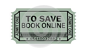 To Save Book Online icon on white background