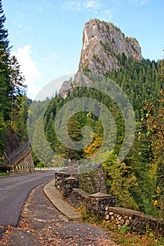 Toaca peak of ceahlau mountains