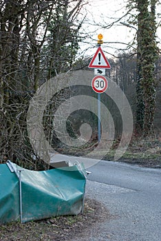 Toad Fence And Warning Sign