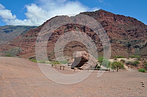 Toad rock formation. Quebrada de las Conchas.