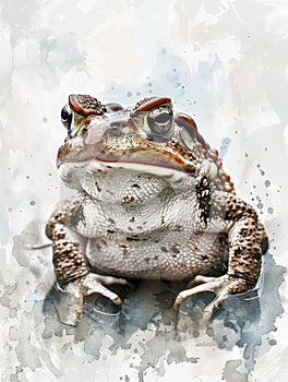 Toad sitting on ground