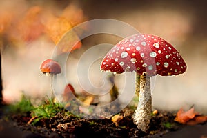 Toadstool Forest mushrooms, fantasy, fairy