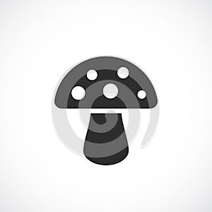 Toadstool mushroom vector icon