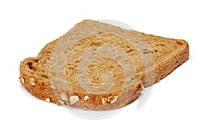 Toast bread slice isolated on white
