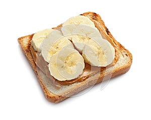 Toast bread with tasty peanut butter