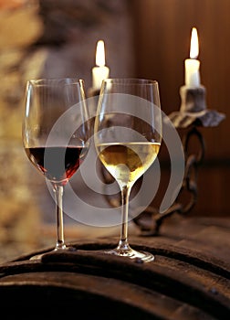 toast with glasses of wine