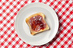 Toast with jam