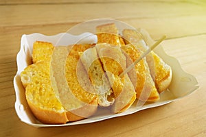 Toast Spread Margarine put Sweetened condensed milk