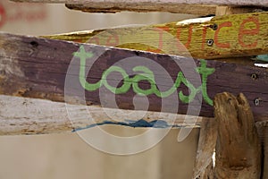 Toast wood sign img