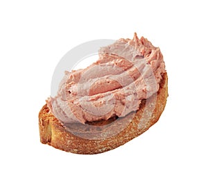 Toasted bread and pate