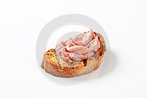 Toasted bread with pate