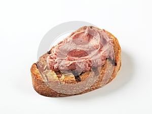 Toasted bread and pate