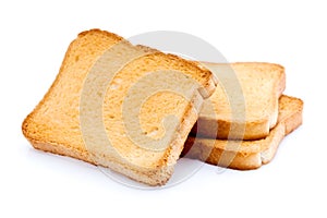 Toasted bread slices photo