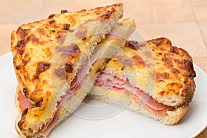 Toasted cheese and ham sandwich - panini
