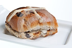 Toasted Hot Cross Bun