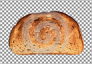 Toasted slice of bread, Clipping path saved.