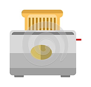 Toaster bread vector illustration.