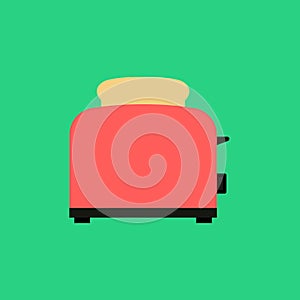 Toaster icon. Vector illustration.