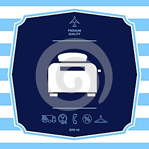 Toaster Oven icon. Graphic elements for your design