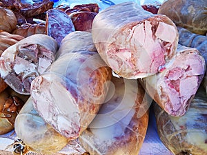 Toba de porc - romanian specialty of pork organs photo