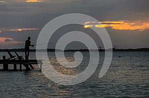 Tobacco Caye - Small tropical island at Barrier Reef with paradise beach, Caribbean Sea, Belize, Central America