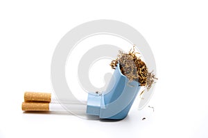 Tobacco with cigarets and Inhaler