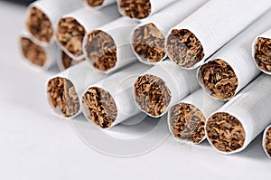 Tobacco Cigarettes Background or texture