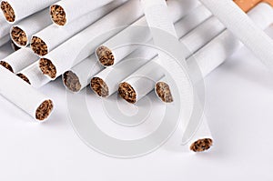 Tobacco Cigarettes Background or texture
